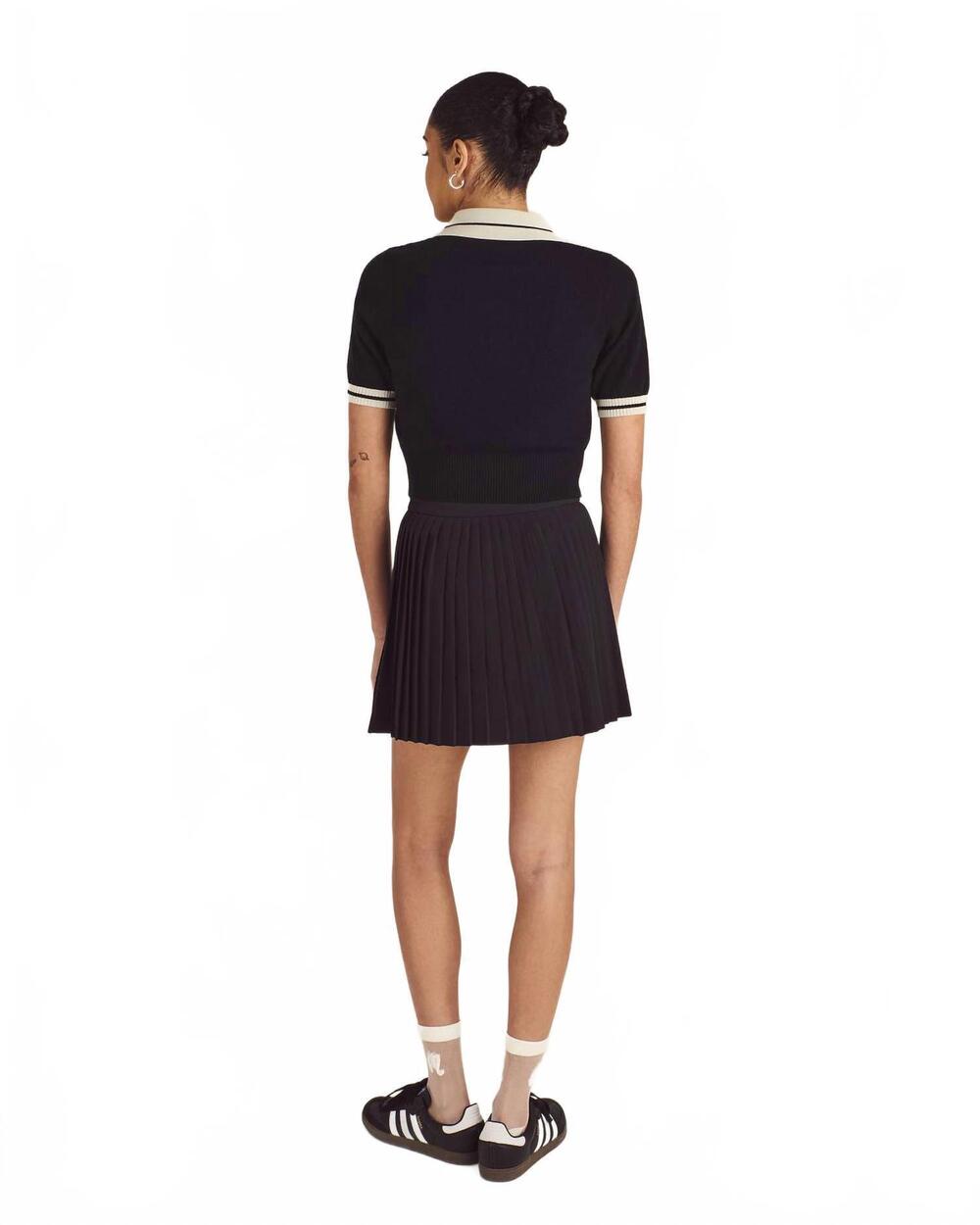 NEW MALBON GOLF mikayla knit polo in black - Picture 2 of 2